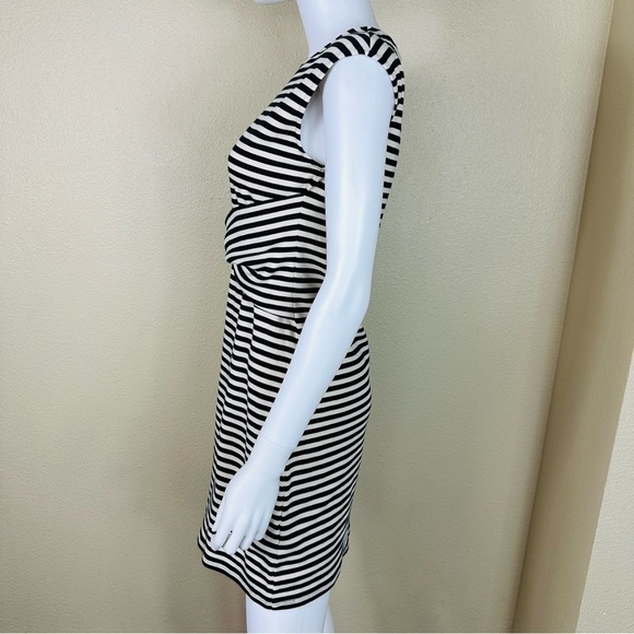 Theory Dress Small Stripe Sleeveless Twist-Front Clinton - Picture 6 of 17